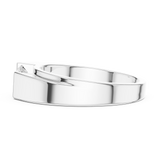 Gold Men's Ring GGR-0025, White Gold, view 3