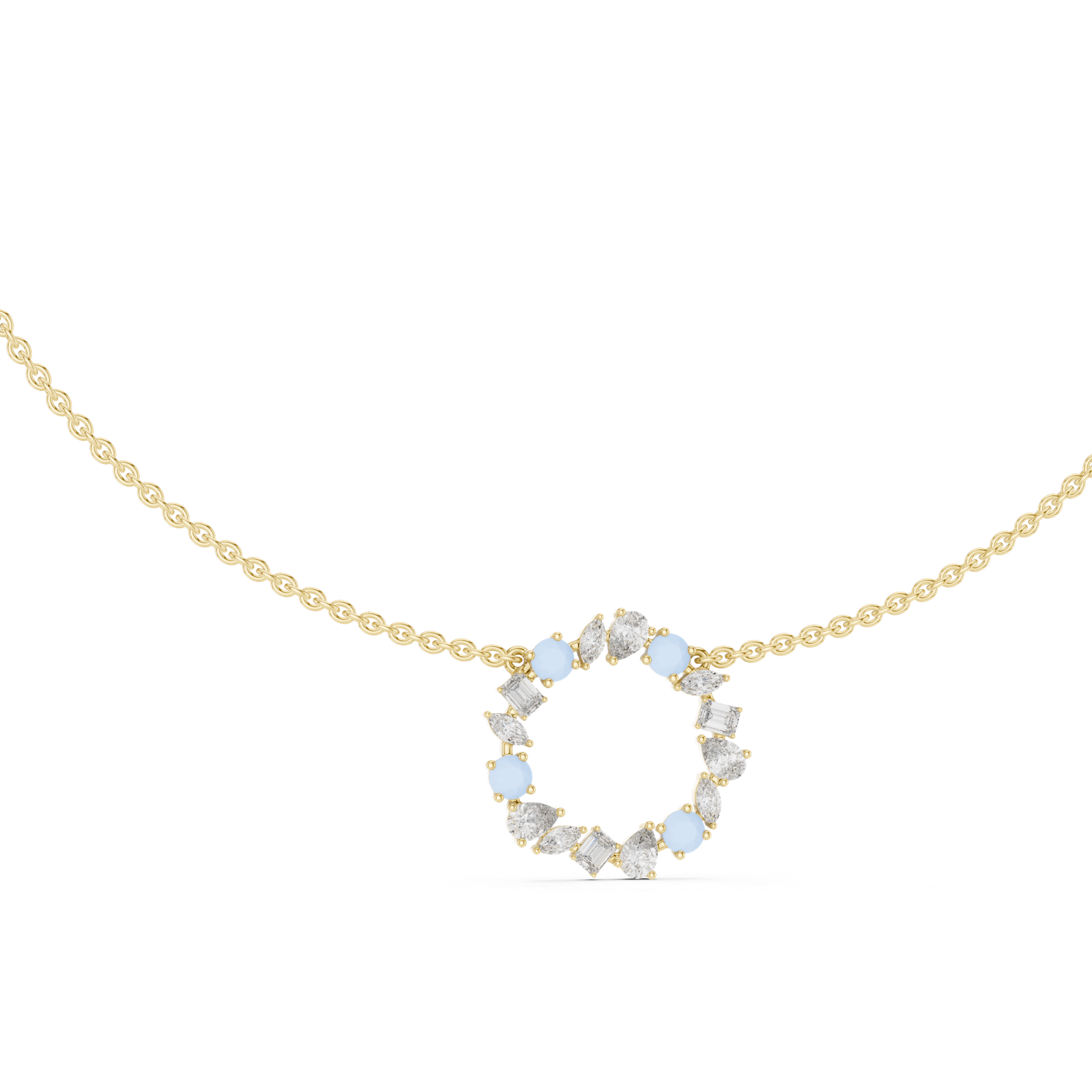 Gold Pendant GNK-0011, Yellow Gold, view 1
