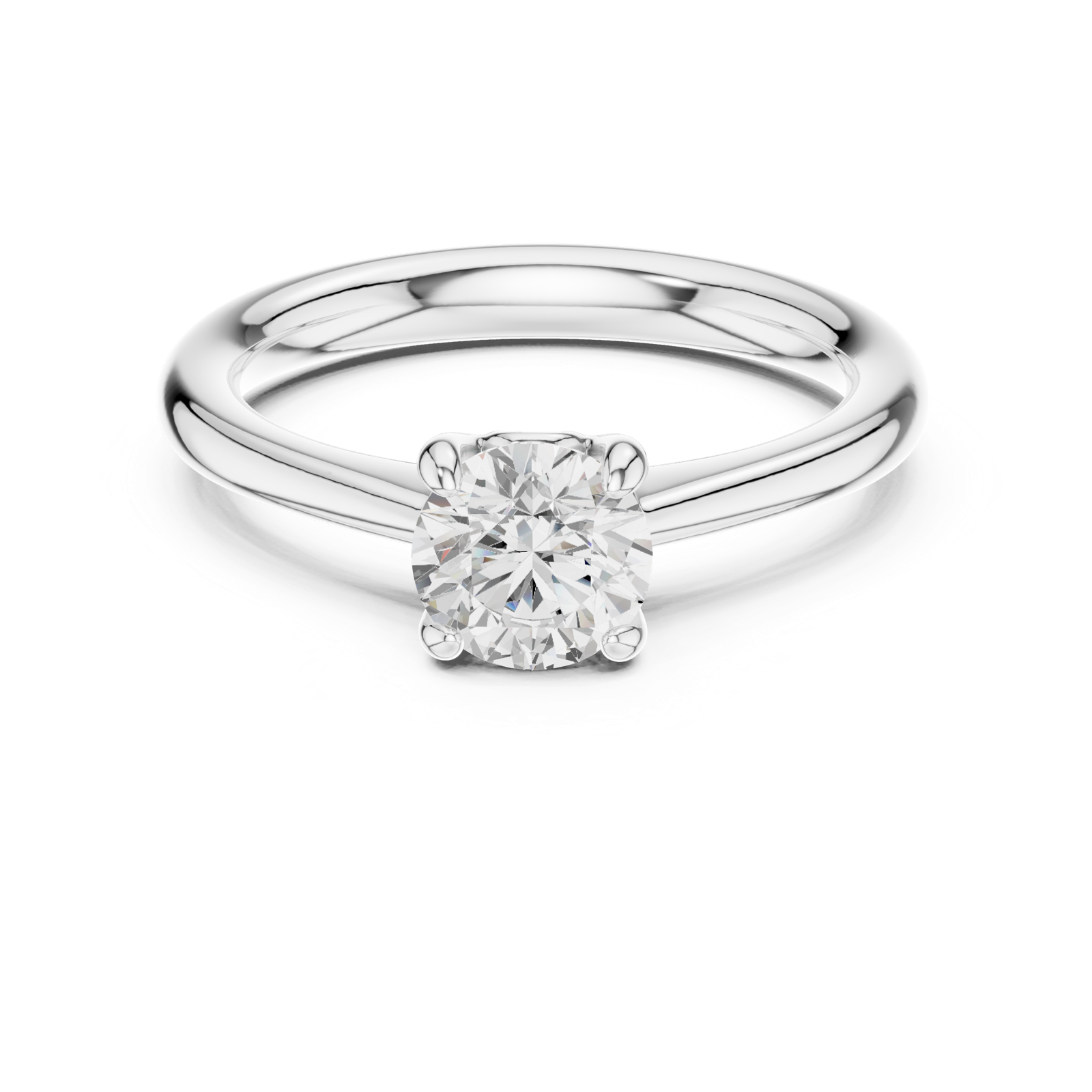 Gold Ring DDLR-567, White Gold, view 4