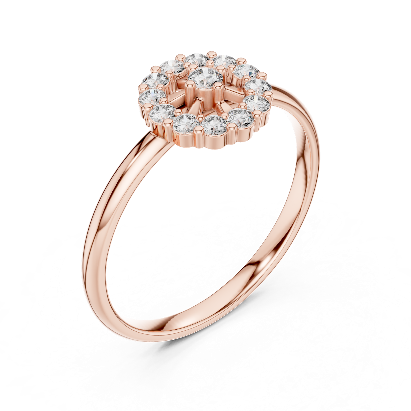 Gold Ring Ledis Ring, Rose Gold, view 2