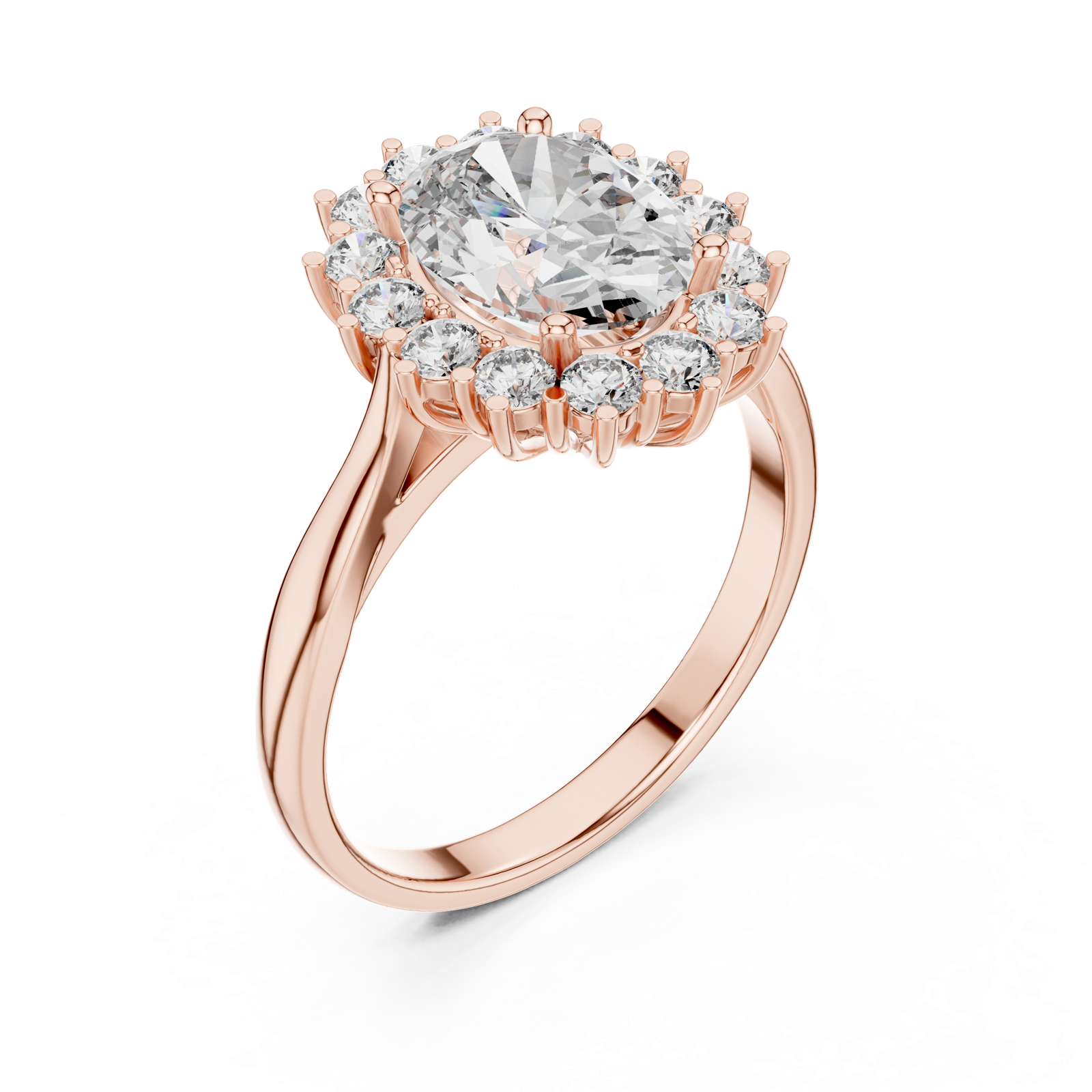 Gold Ring L03-1216, Rose Gold, view 2