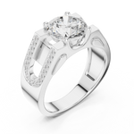 Gold Ring SBMR(45), White Gold, view 2