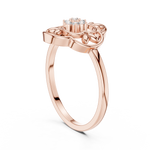Gold Ring DR-6277, Rose Gold, view 1