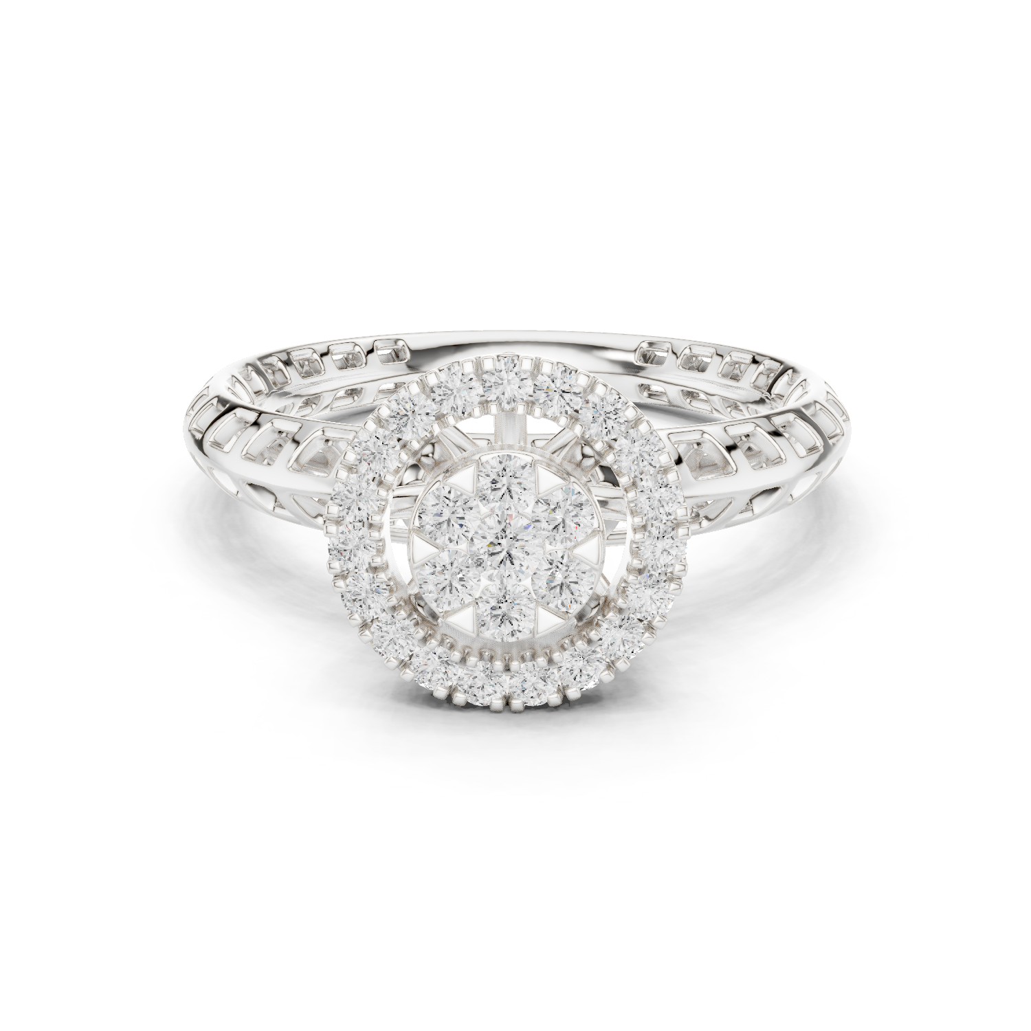 Gold Ring DDLR-754, White Gold