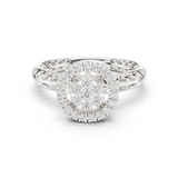 Gold Ring DDLR-754, White Gold