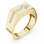 Gold Ring DDLR-390, Yellow Gold, view 2
