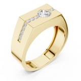 Gold Ring DDLR-390, Yellow Gold, view 2