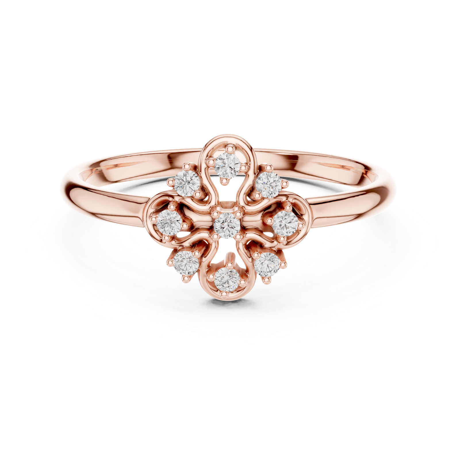 Gold Ring 1 (427), Rose Gold, view 4