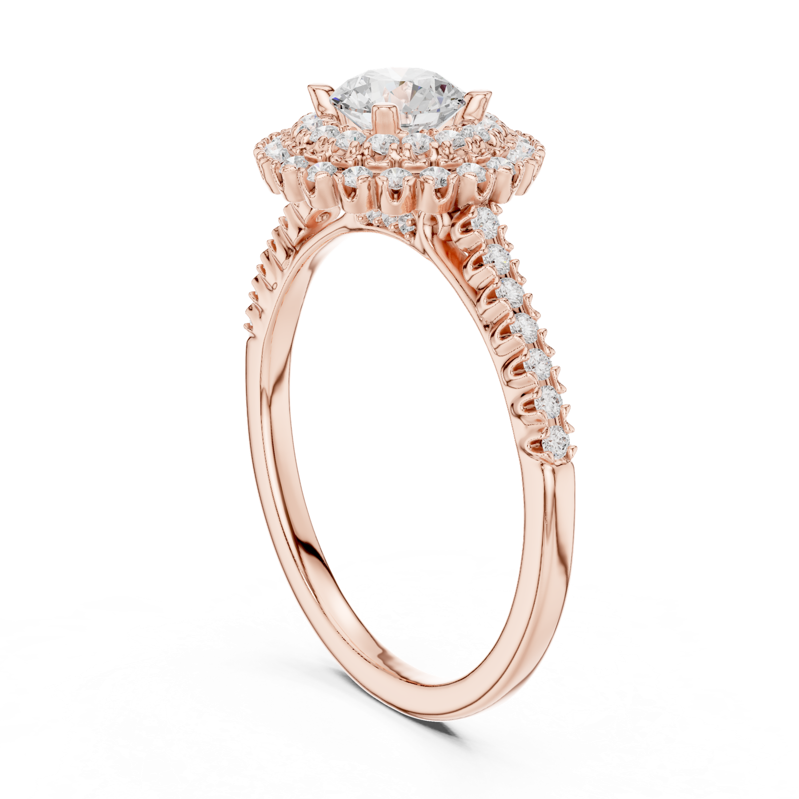 Gold Ring LR-0228, Rose Gold, view 1