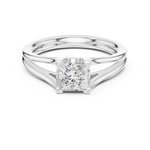 Gold Ring DDLR-572, White Gold, view 4