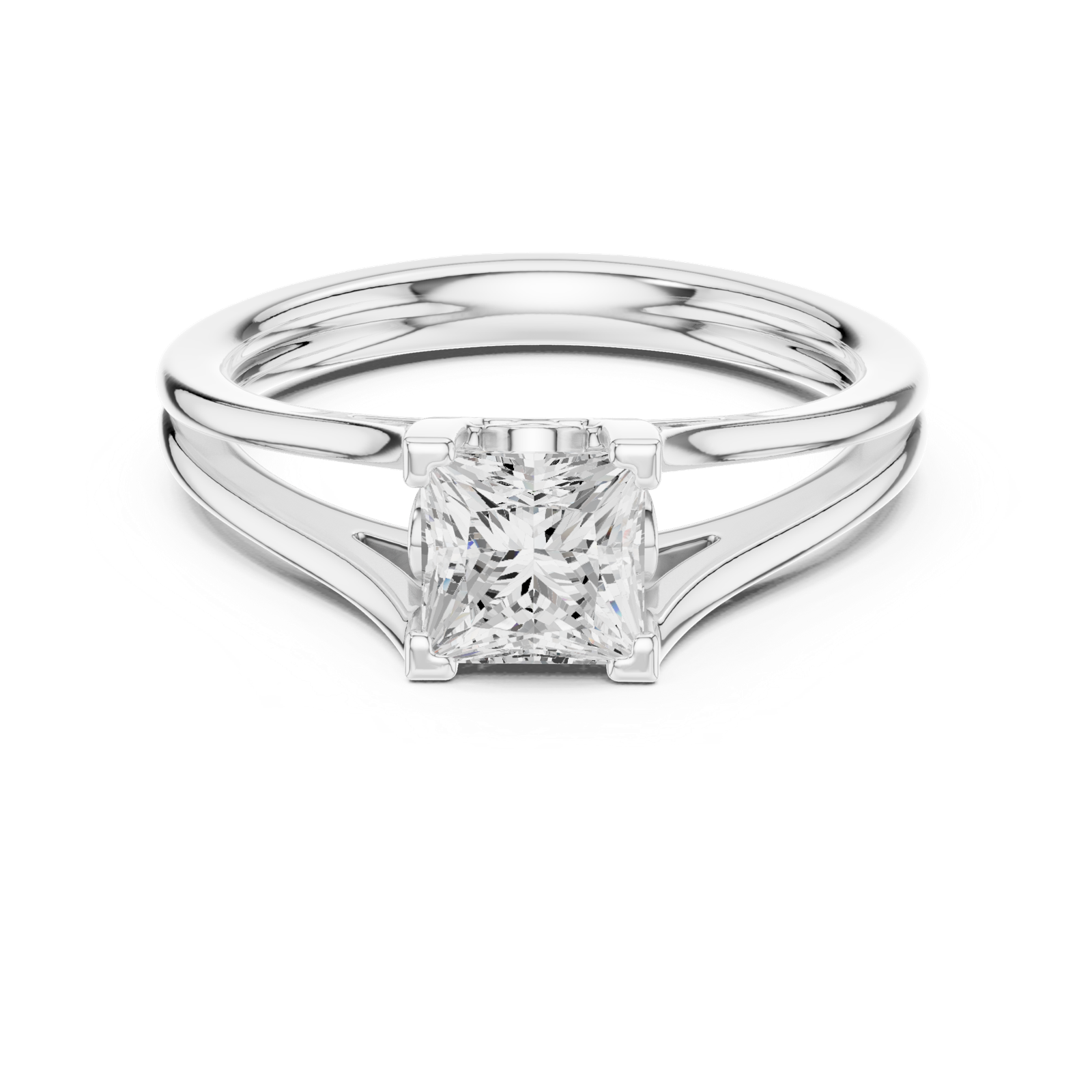 Gold Ring DDLR-572, White Gold, view 4