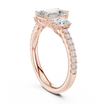 Gold Ring DDLR-706, Rose Gold, view 1