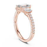 Gold Ring DDLR-706, Rose Gold, view 1