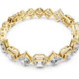 14K Solid Gold Lab Diamond Bracelet, Yellow Gold, view 2