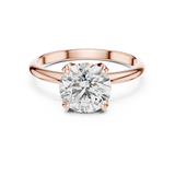 Gold Ring DDLR-050, Rose Gold, view 4