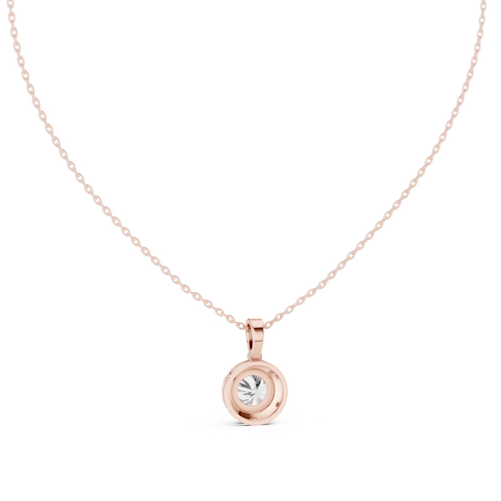 Gold Pendant GPD-0012, Rose Gold, view 4