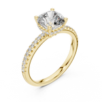 Gold Ring DDLR-177, Yellow Gold, view 2