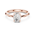 Gold Ring DDLR-573, Rose Gold, view 4