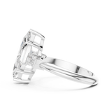 Gold Jewelry L35-67, Marquise center stone, White Gold, view 3