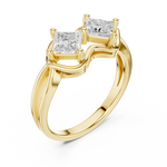 Gold Ring DDLR-516, Yellow Gold, view 2