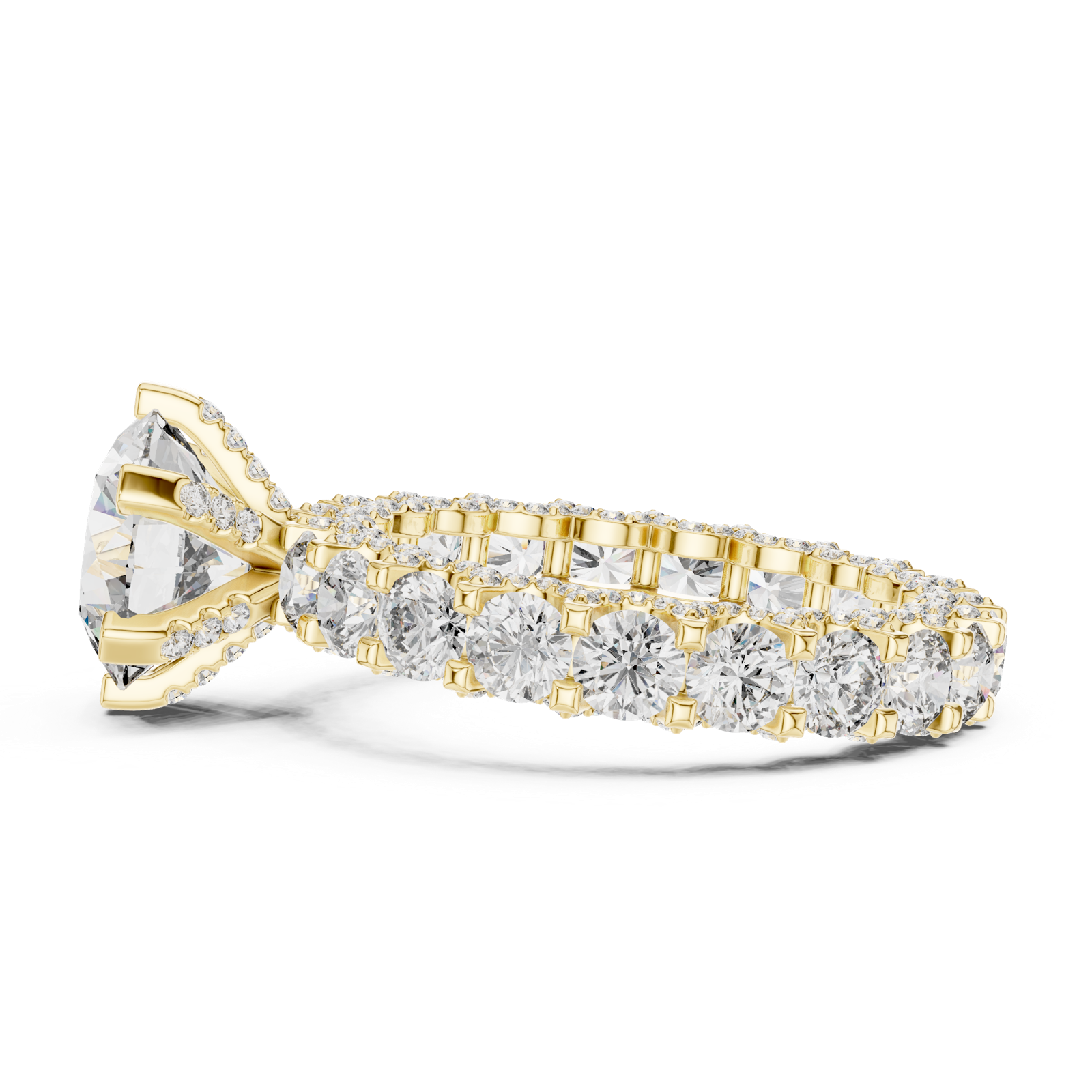 Gold Pendant 9-10054L, Yellow Gold, view 3