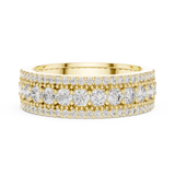 Gold Ring DDLR-224, Yellow Gold, view 3