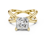 Gold Ring DDLR-051, Yellow Gold, view 4