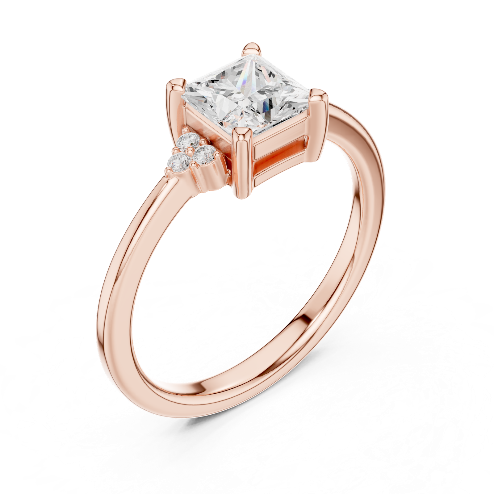 Gold Ring DDLR-502, Rose Gold, view 2