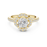 Gold Ring DDLR-535, Yellow Gold, view 4