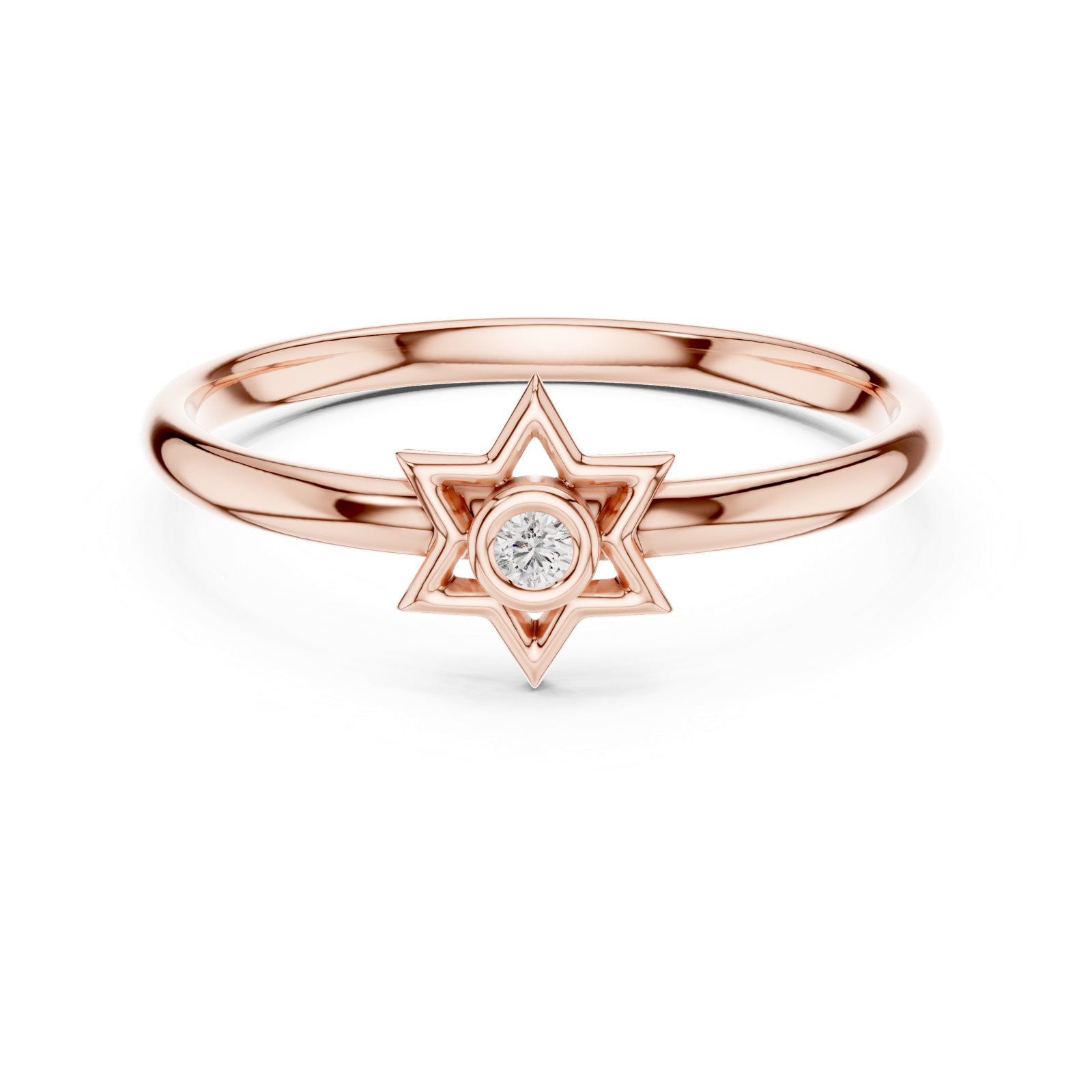 Gold Ring 1 (412), Rose Gold, view 4