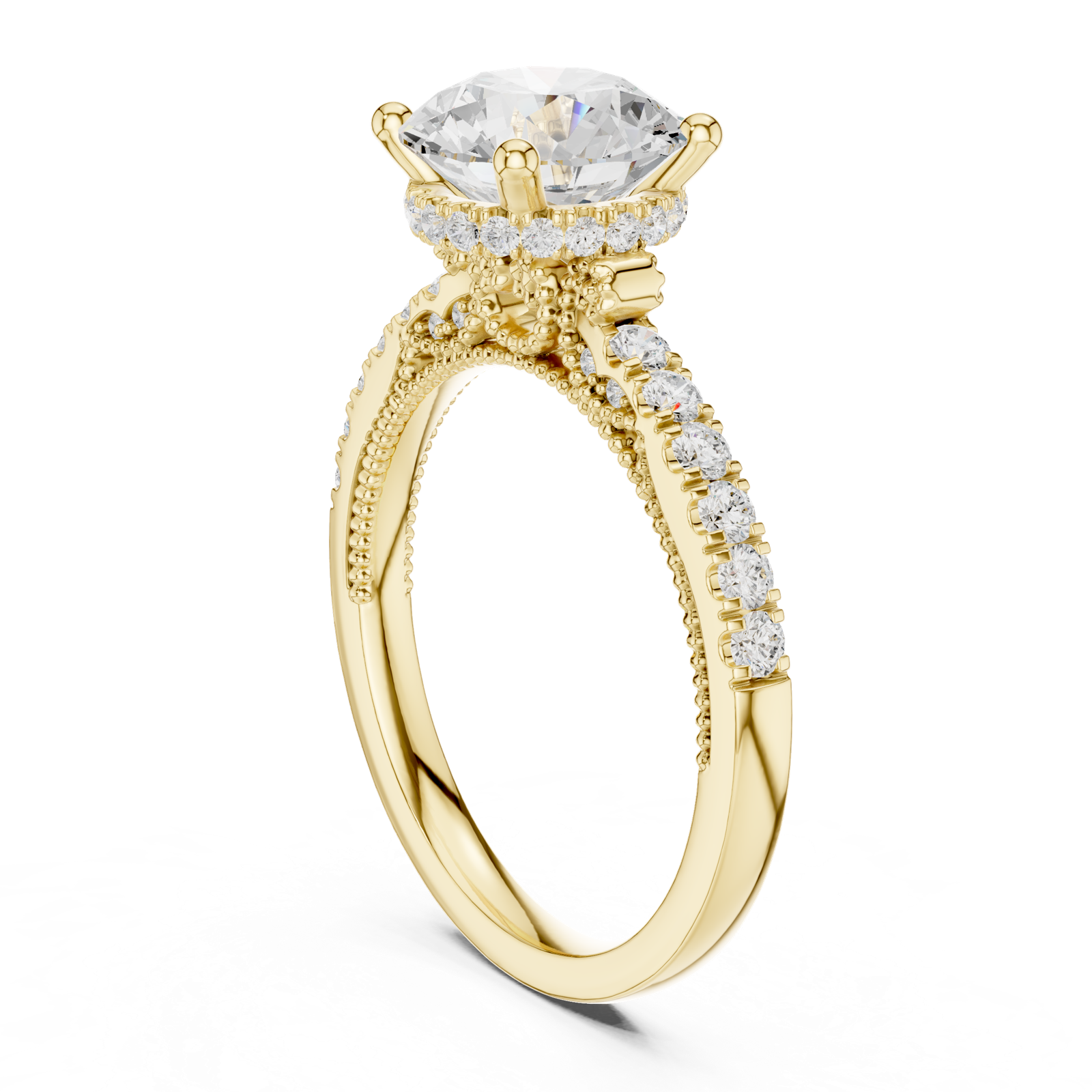 Gold Ring DDLR-263, Yellow Gold, view 1