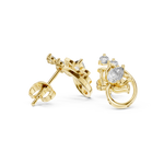 Gold Earrings L29-120, Yellow Gold, view 1