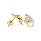 Gold Earrings L29-120, Yellow Gold, view 1