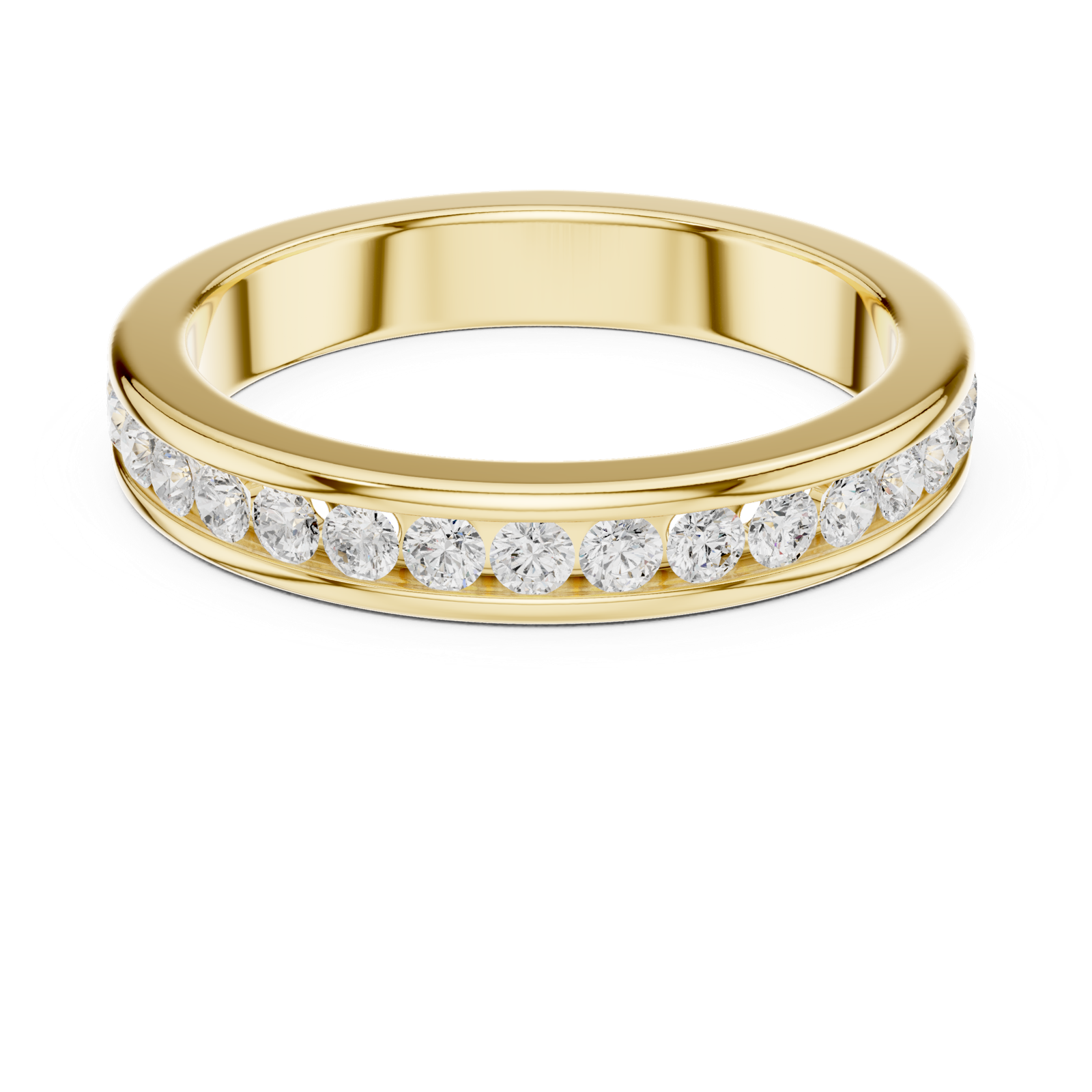 Gold Ring DDLR-437, Yellow Gold, view 4