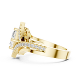 Gold Ring DDLR-321, Yellow Gold, view 3