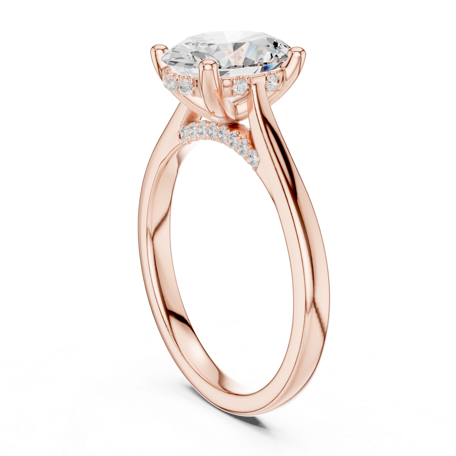 Gold Ring DDLR-986, Rose Gold