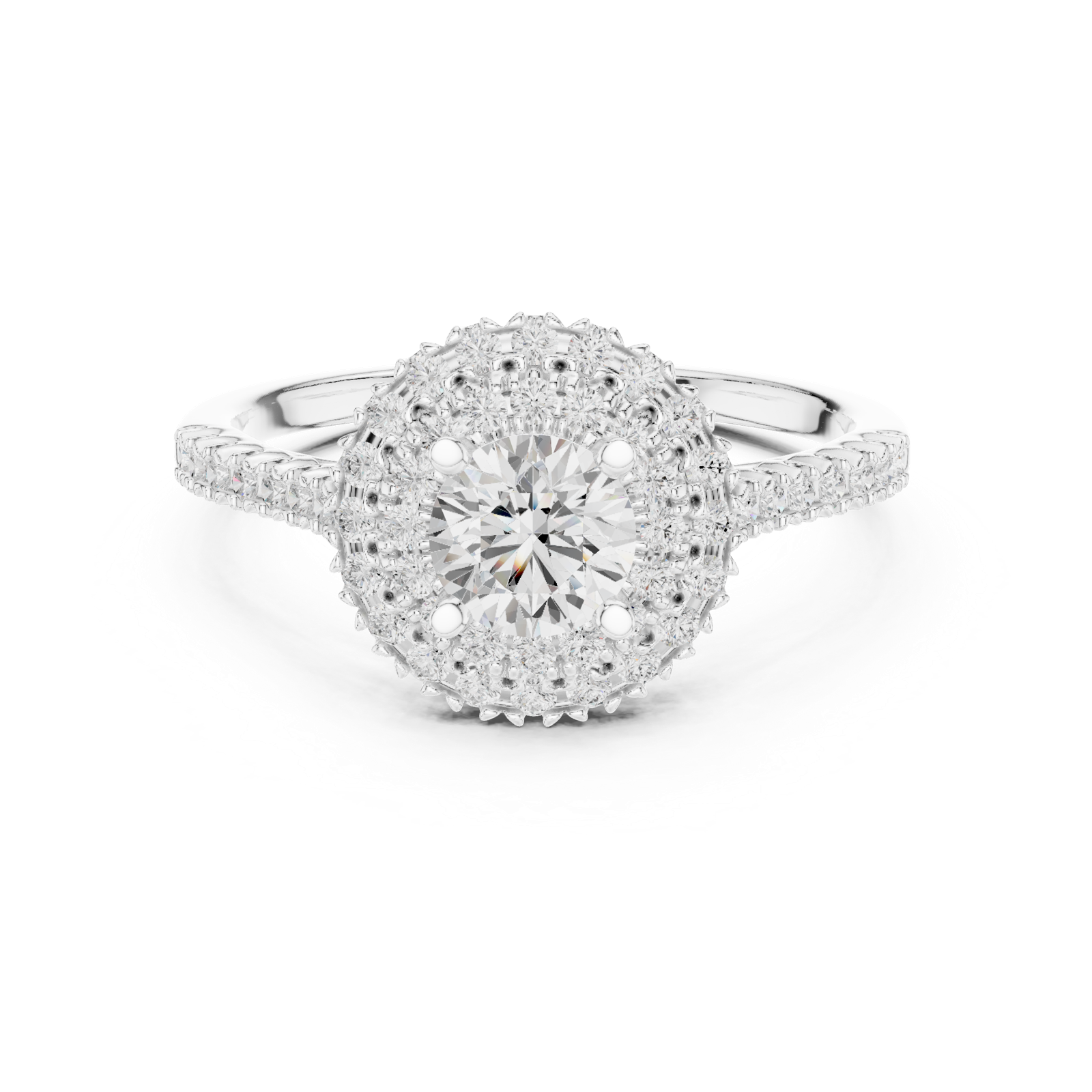 Gold Ring LR-0228, White Gold