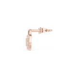 Gold Earrings SBER(13), Rose Gold, view 3