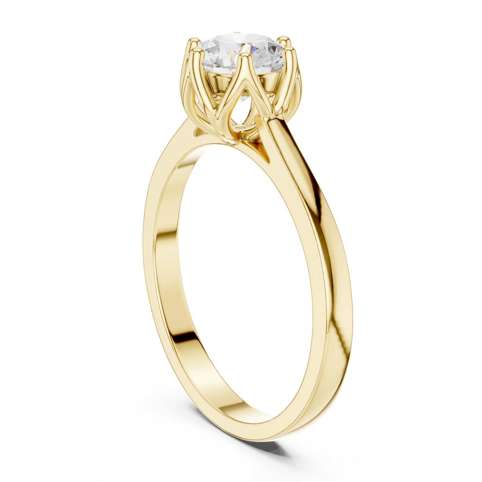 Gold Ring HLR-46, Yellow Gold, view 1