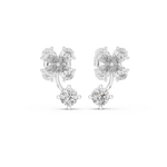 Gold Earrings AGDER-282, White Gold