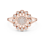 Gold Ring DR-6295, Rose Gold