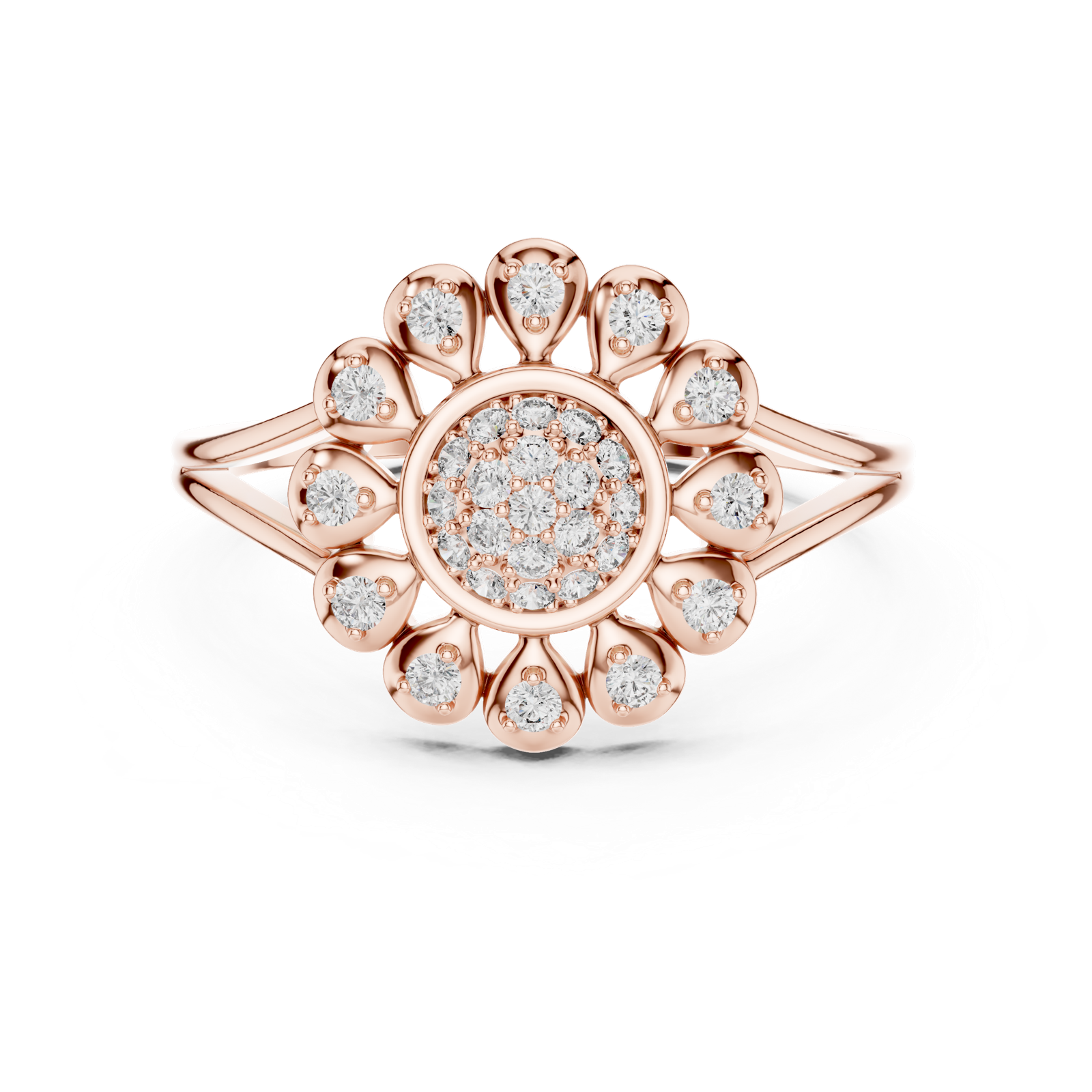 Gold Ring DR-6295, Rose Gold