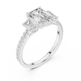 Gold Ring DDLR-790, White Gold, view 2