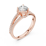 Gold Ring LR-0347, Rose Gold, view 2