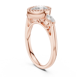 Gold Ring DDLR-275, Rose Gold, view 1