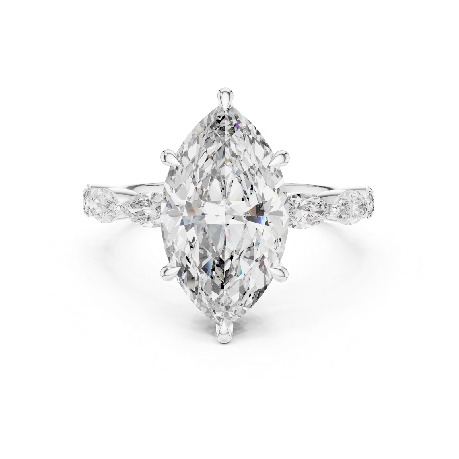 Gold Pendant 9-10013L_05, White Gold