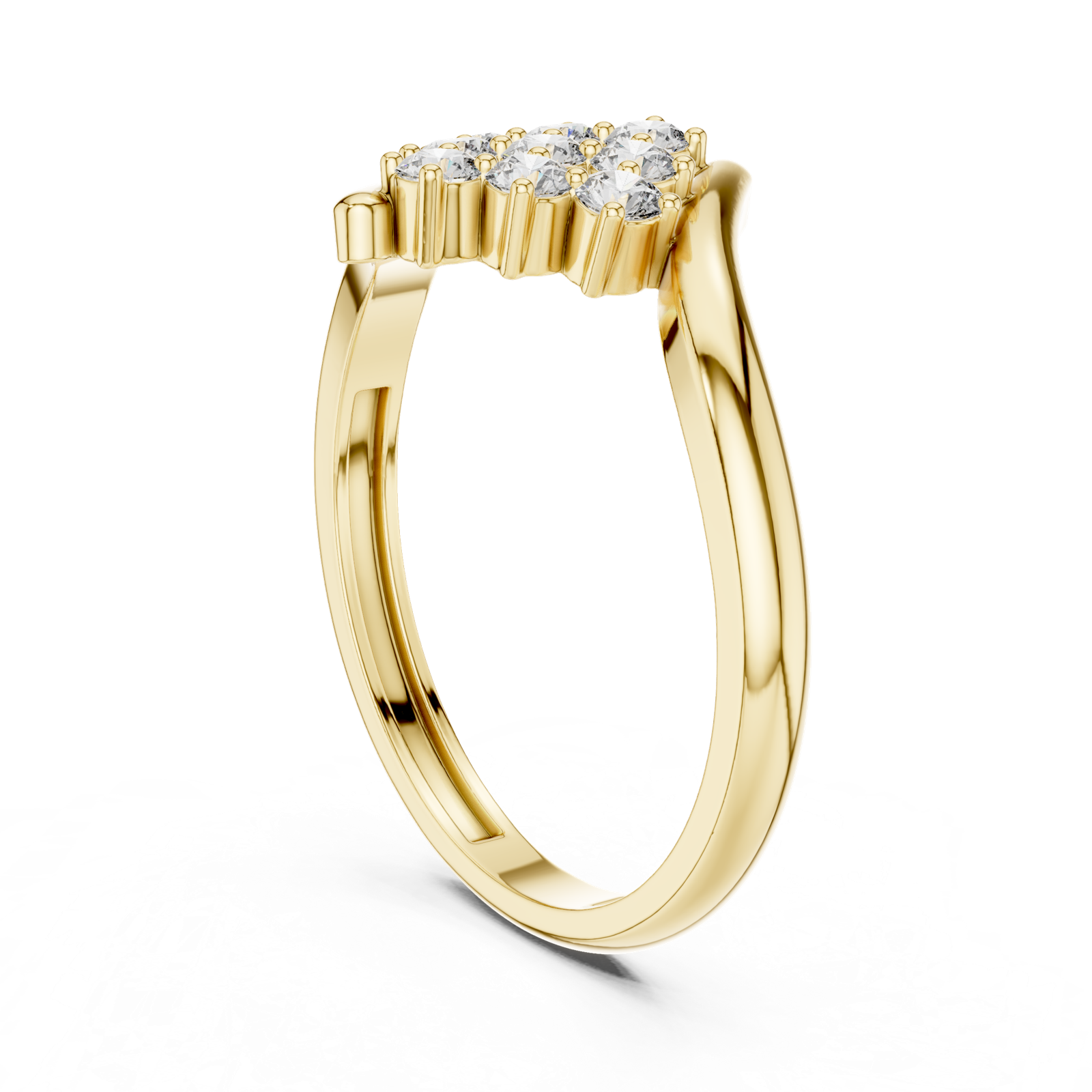 Gold Ring ALR-139, Yellow Gold, view 1