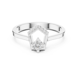 Gold Ring DDLR-842, White Gold, view 4
