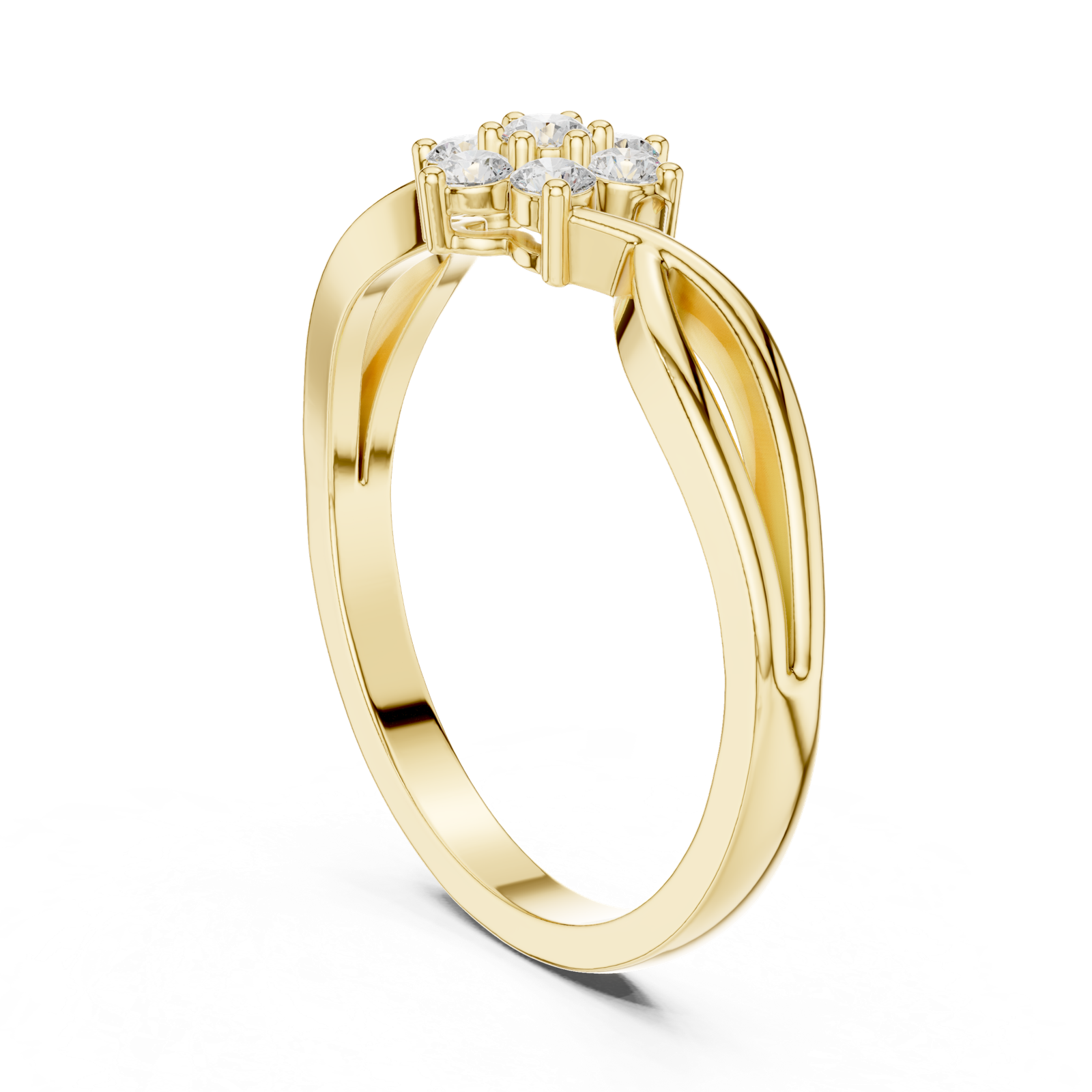 Gold Ring HLR-72, Yellow Gold