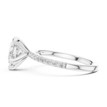 Gold Ring DDLR-889, White Gold, view 3